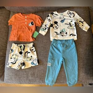Infant/toddler Mickey Mouse outfit bundle *New with tags